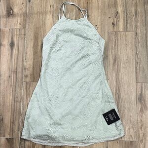 NWT Lulu's Mint Green Floral Halter Dress Size M